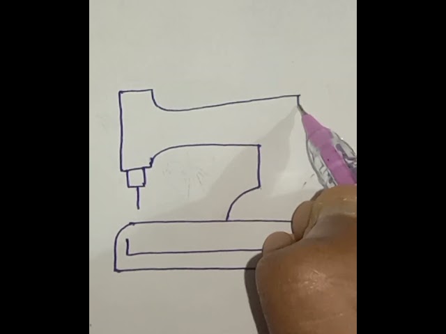 How to draw Sewing Machine#viralshorts#mood#trending#shortsfeeds#arts#drawing#yourubeshorts#shorts