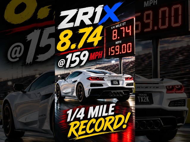 ZR1X 1/4 Mile Record!