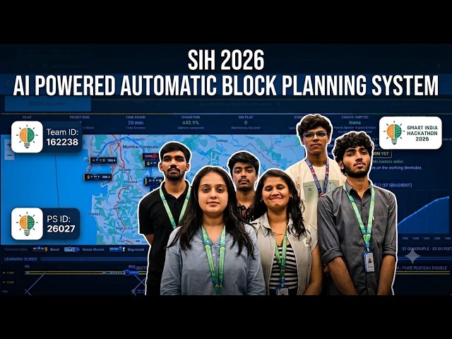 Team Bug_Hunters | SIH 2026 PS-26027 | AI Automatic Block Planning for Indian Railways