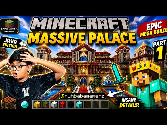     Minecraft Massive Palace Build 😱 | Part 1 (Java Edition) #169 