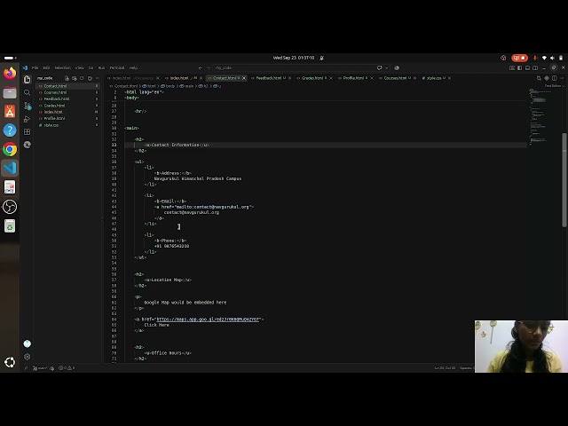 How to Create a Student Portal Website Using HTML | HTML Project for Beginners