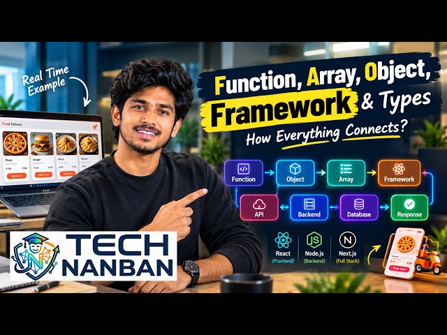 Function, Array, Object & Framework Explained with Real-Time Example 🔥 | Tamil | Tech Nanban