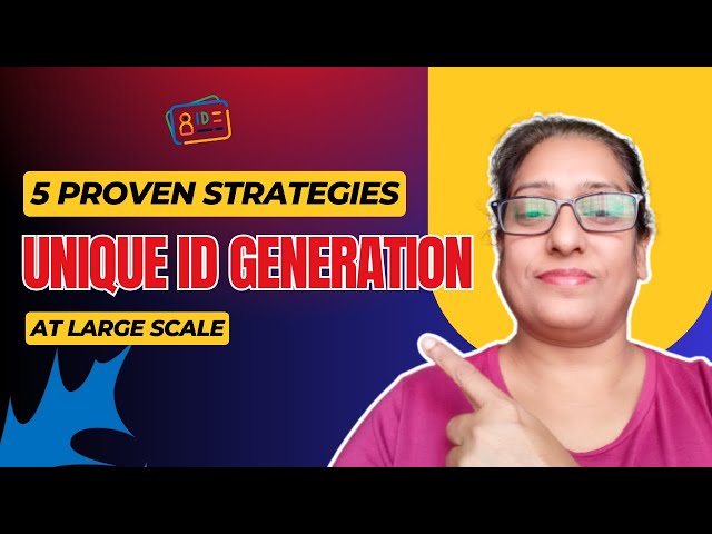 How do large-scale systems generate unique IDs without collisions?