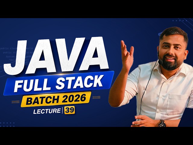 FullStack Java Class - 39 : File Handling | IT Shaala Batch 2026