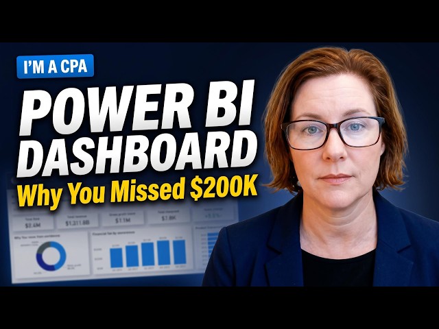 I'm a CPA: This Is the Power BI Financial Dashboard I Build for Every CFO