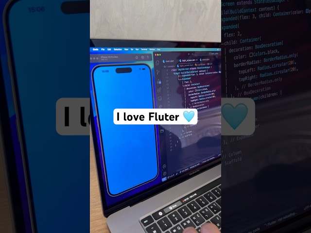 I love Flutter - No Talking | Asmr Programming #flutter