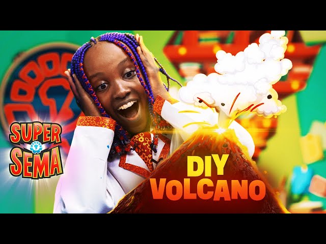 Volcano Eruption 🌋 How to make a DIY Volcano, Tutorial with Super Sema