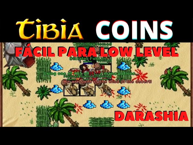 HOW TO FARM TIBIA COINS AT LOW LEVEL - DARASHIA