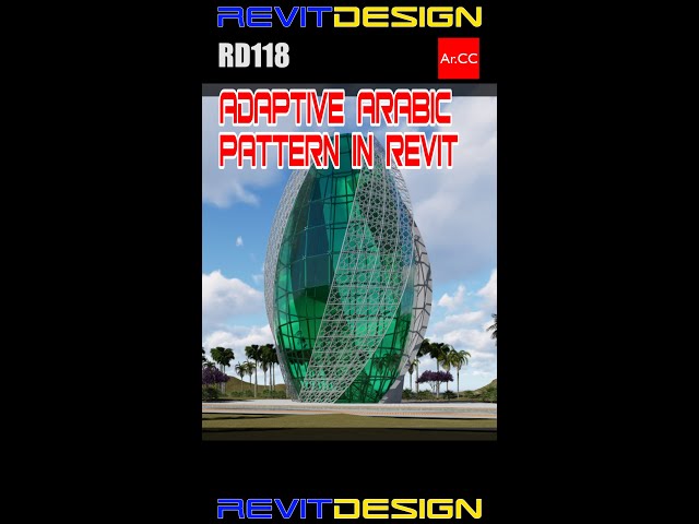 Revit Adaptive Arabic Pattern #Shorts