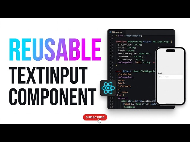 Build a Reusable TextInput in React Native  🚀