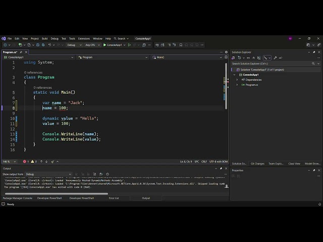 C# var vs dynamic Explained | Difference with Simple Example