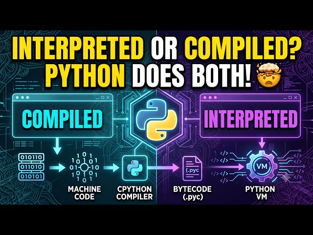 Interpreted vs Compiled: How Python Actually Works Under The Hood