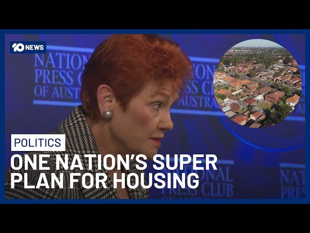 One Nation’s Superannuation Plan To Use It For Mortgages And Rent | 10 News