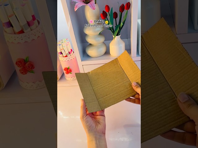 Day 2 of Cardboard Series #diy #viral #craft #shorts #short #cardboard