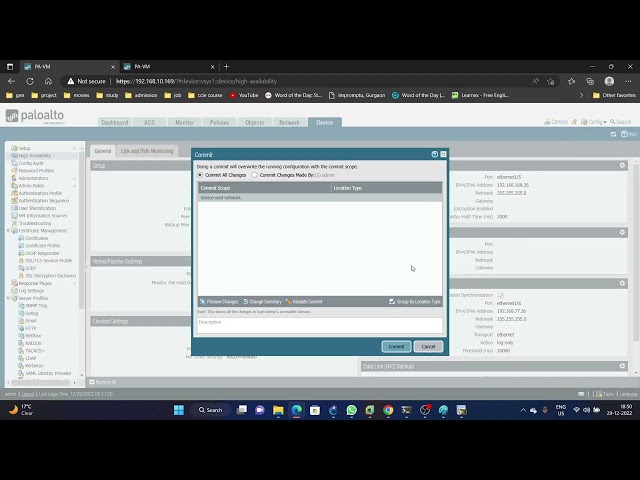 Palo Alto Firewall High Availability Configurations, Active/Passive Configurations