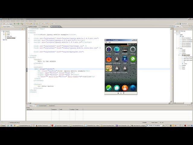 firefox OS programming tutorial part 3 - adding JavaScript