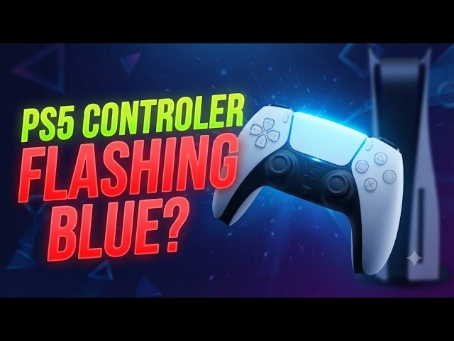 HOW TO FIX FLASHING BLUE LIGHT ON PS5 CONTROLLER