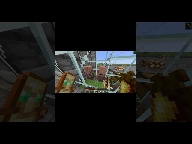 Aldeano teletransportándose en MINECRAFT HARDCORE!! #minecraft #shorts #minecraftsurvival #mine