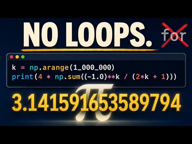 Ep 20: A Million Numbers in One Line | Broadcasting and Vectorization