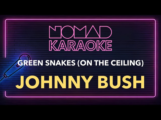 Johnny Bush - Green Snakes (On the Ceiling) (Karaoke)