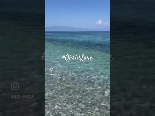 PEARL of MACEDONIA 🤍 #ohrid #ohridlake #shorts #beach
