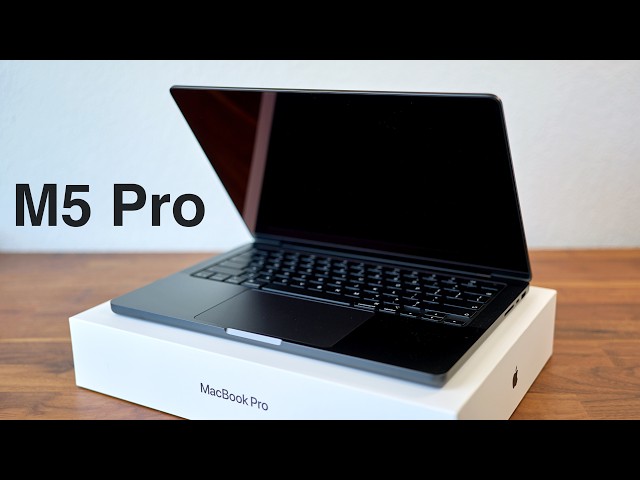 MacBook Pro Space Black M5 Pro Chip Unboxing