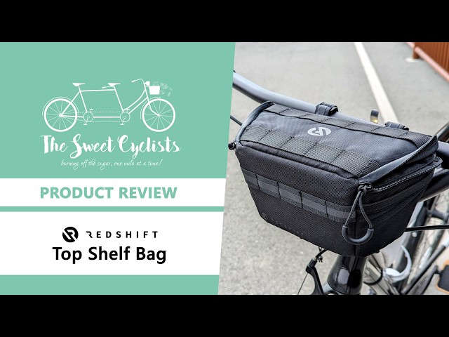 Redshift Top Shelf Bike Handlebar Bag Review - feat Magnetic Lid + Internal Pockets #cycling