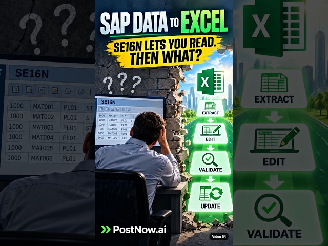 SAP Data to Excel | Extract, Edit and Update SAP Records