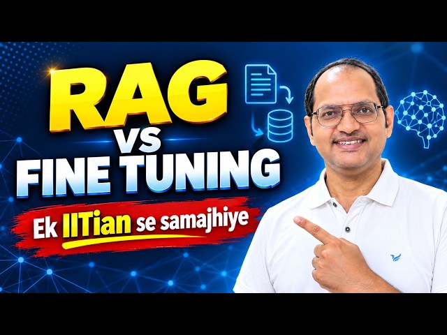 RAG vs Fine-Tuning: AI ke liye kya Best hai? | Complete Comparison in Hindi