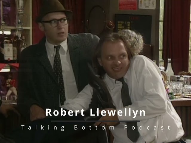 Robert Llewellyn watches the master (Rik Mayall) at work