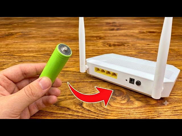 Connect an 18650 Battery to an Old WiFi Router! You Won't Believe the Result | Creation Hack