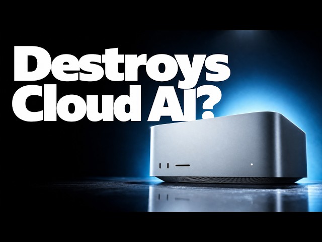 This Apple Desktop Runs Huge Local AI Models