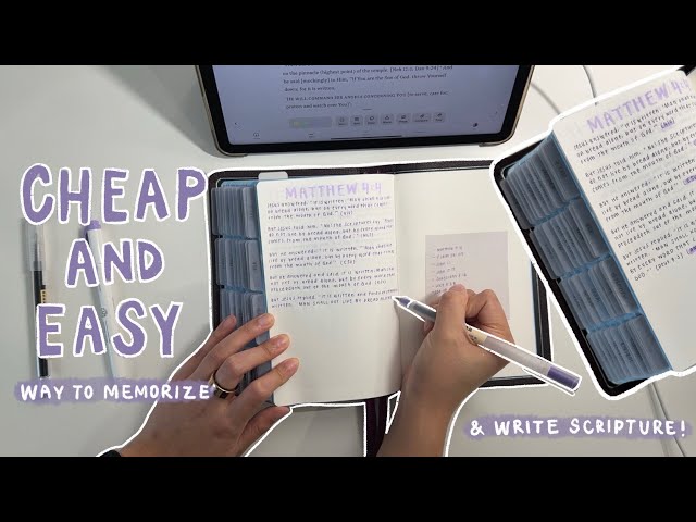 A very EASY and AFFORDABLE way to WRITE and MEMORIZE Scripture! ✍️