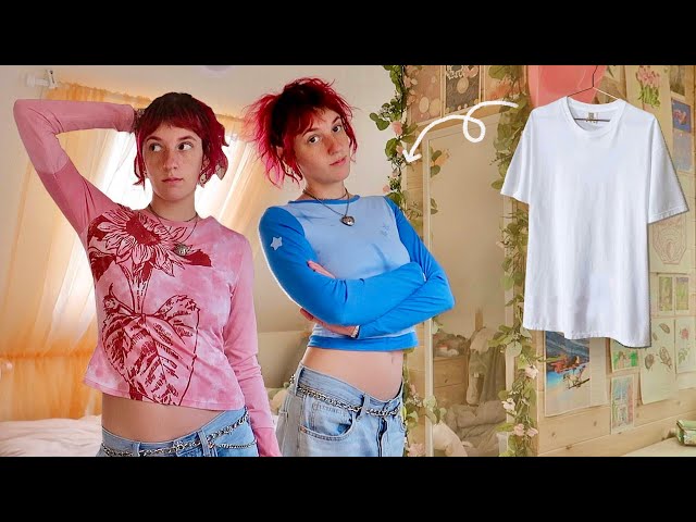Turning Plain Shirts into Unique Graphic Tees! | Beginner Friendly DIY | Pattern Available