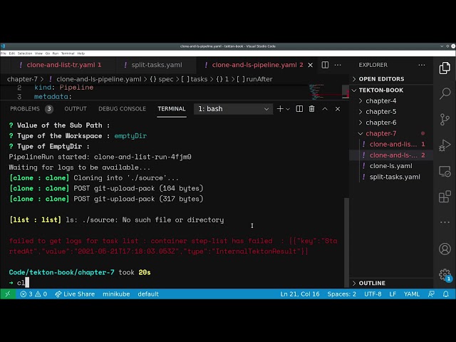 Building CI/CD Systems Using Tekton | 7. Sharing Data with Workspaces