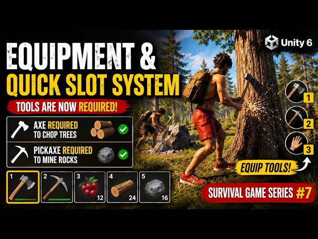 I Added Axes & Pickaxes to My Survival Game