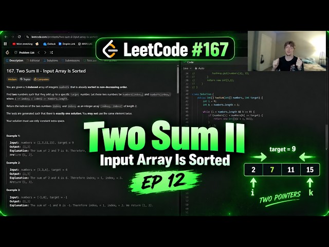 I Was Overcomplicating Two Pointers | LeetCode #167 (Medium)