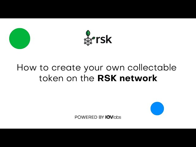 How to create your own collectable token on the RSK network final