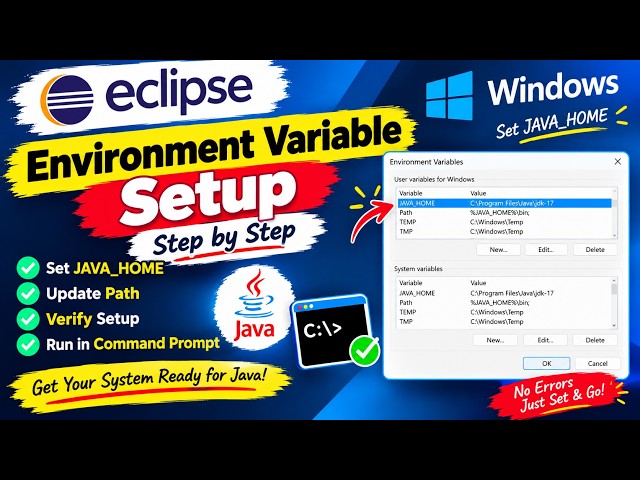 `Environment Variables Setup in Windows | Java & Selenium 🚀`