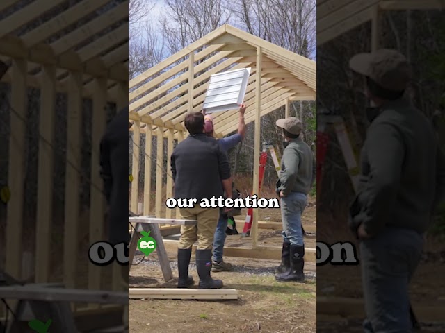 Building A Custom Polycarbonate Greenhouse! #shorts