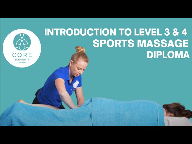 Sports Massage Training - An introduction to our Level 3 and 4 Sports Massage Diploma course