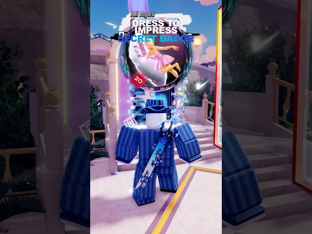 HOW TO GET THE SECRET "DRESS TO IMPRESS" BADGE! #roblox