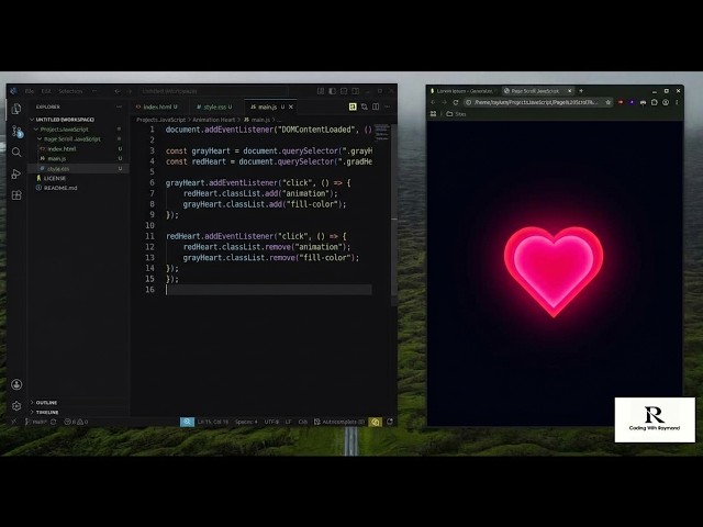 Animation Heart JavaScript (No talking, No AI)