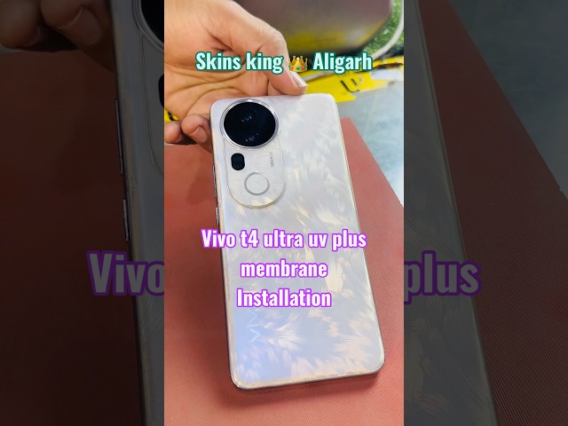 Applying UV+ Membrane on vivo T4 Ultra ✅ #vivo
