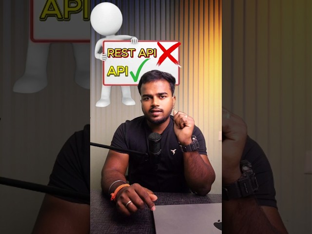 API vs REST API Explained in 30 Seconds 🔥 | Beginners Must Know! #shorts  #restapi #api