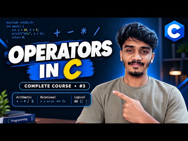 Operators in C | Complete C Programming Course #3 | Soroj Molla