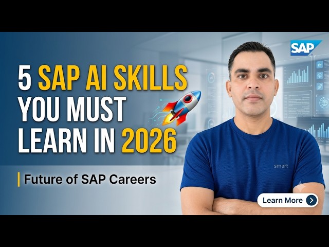 5 SAP AI Skills You Must Learn in 2026 🚀 | Future of SAP Careers #sap