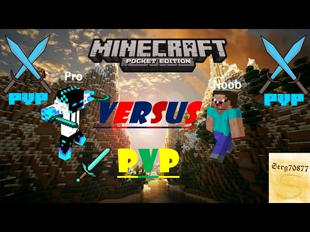 Noob VS Pro- PVP (Minecraft PE Machinima)