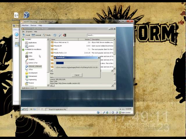 reactOS - instalation and preview