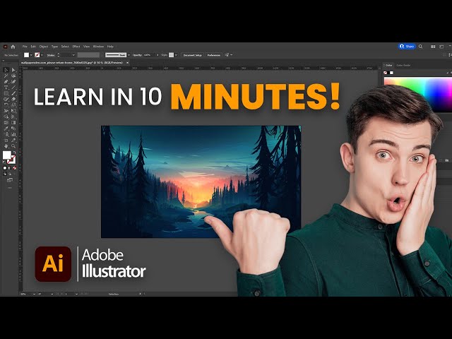 Learn Illustrator in 10 Minutes | Quick & Easy Tutorial for Beginners